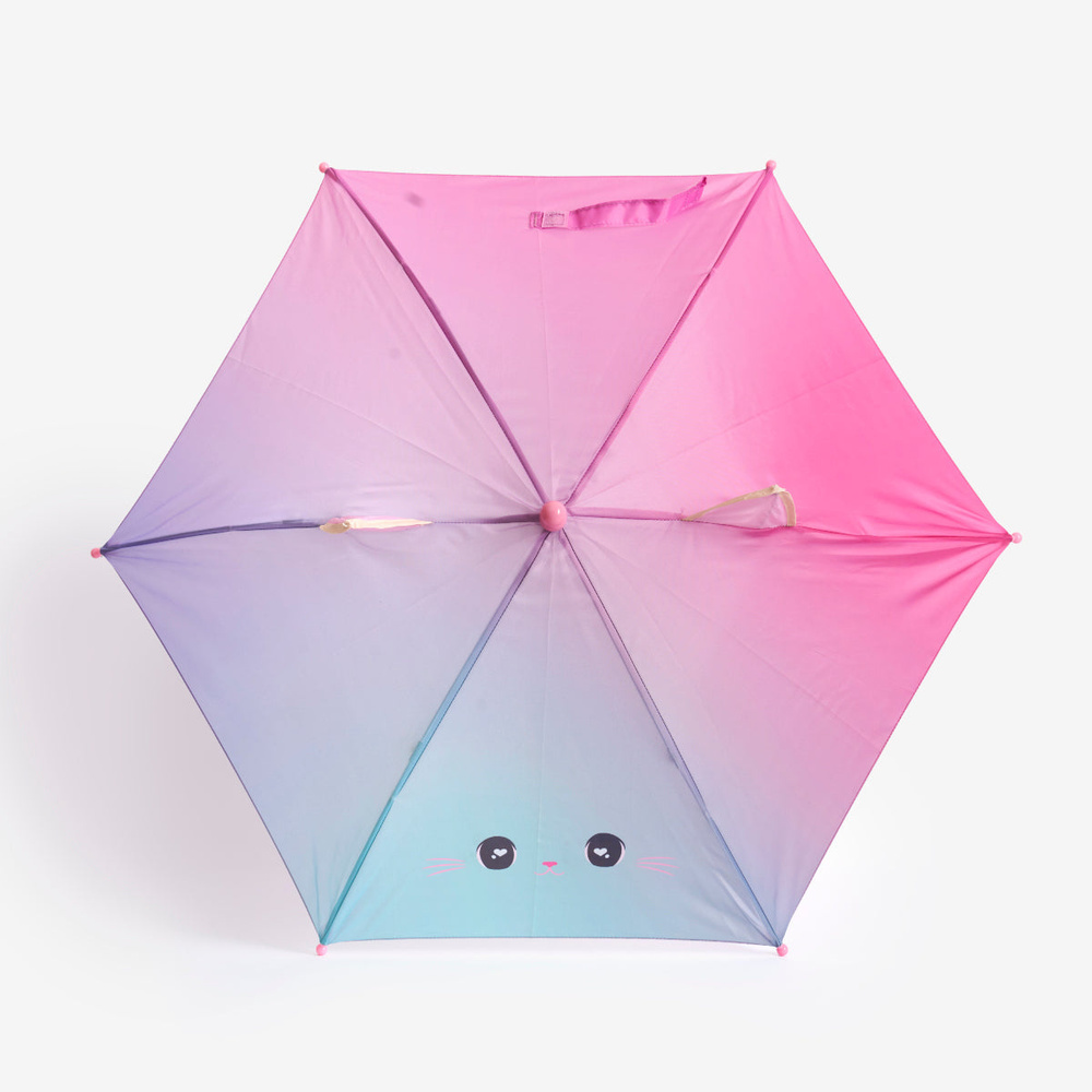 Flying Tiger Copenhagen Kedi Desenli Pembe Çocuk Şemsiyesi görseli 2