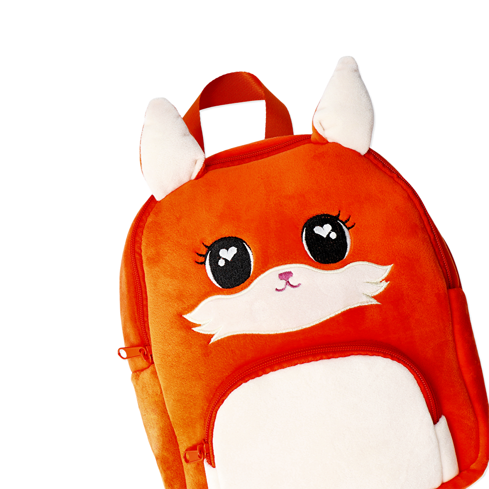 Flying Tiger Copenhagen Tilki Şeklinde Peluş Sırt Çantası görseli 3
