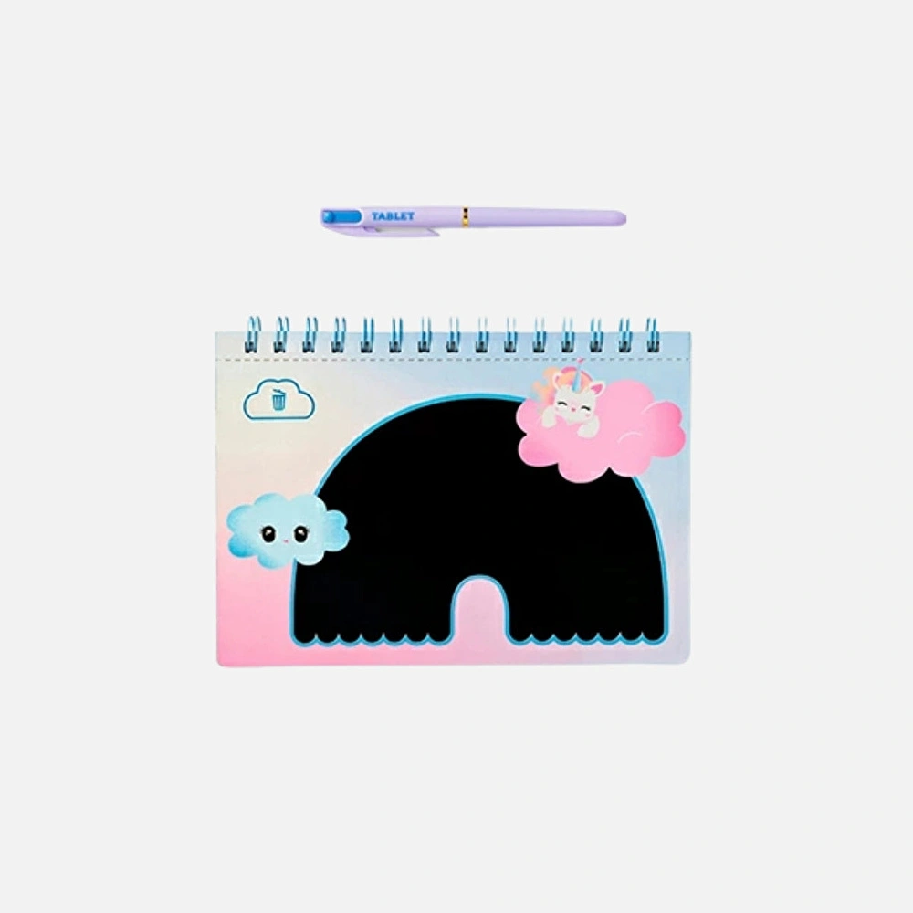 Flying Tiger Copenhagen Çizim Tahtalı Gökkuşağı Desenli Spiralli Defter görseli 1