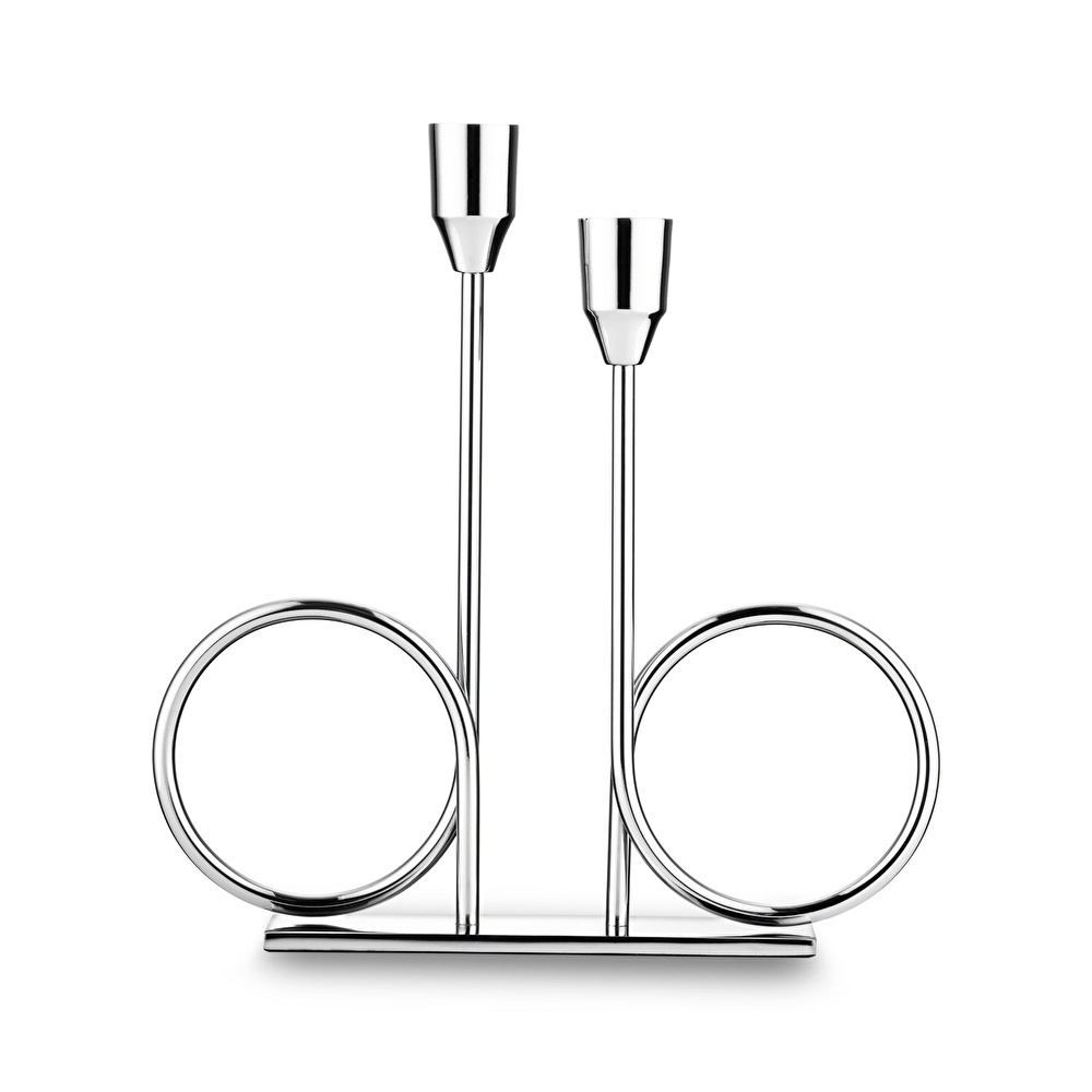 Jumbo Alula Stand Şamdan Silver görseli 2