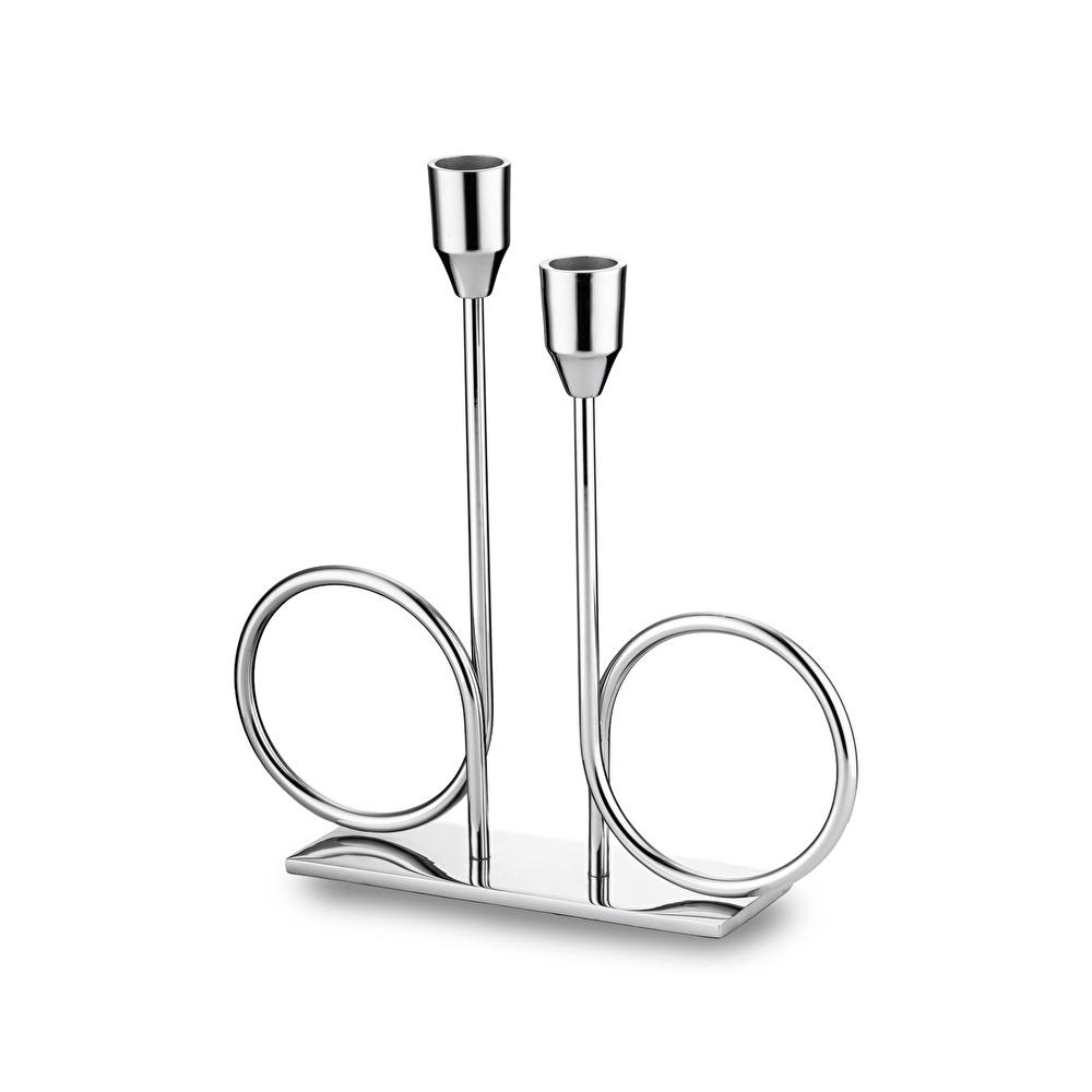 Jumbo Alula Stand Şamdan Silver görseli 3