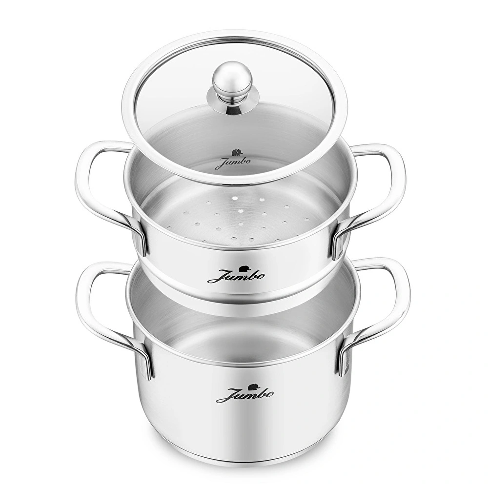 Jumbo New Baby Steel 6 Parça İndüksiyon Tabanlı Çelik Mini Set görseli 8