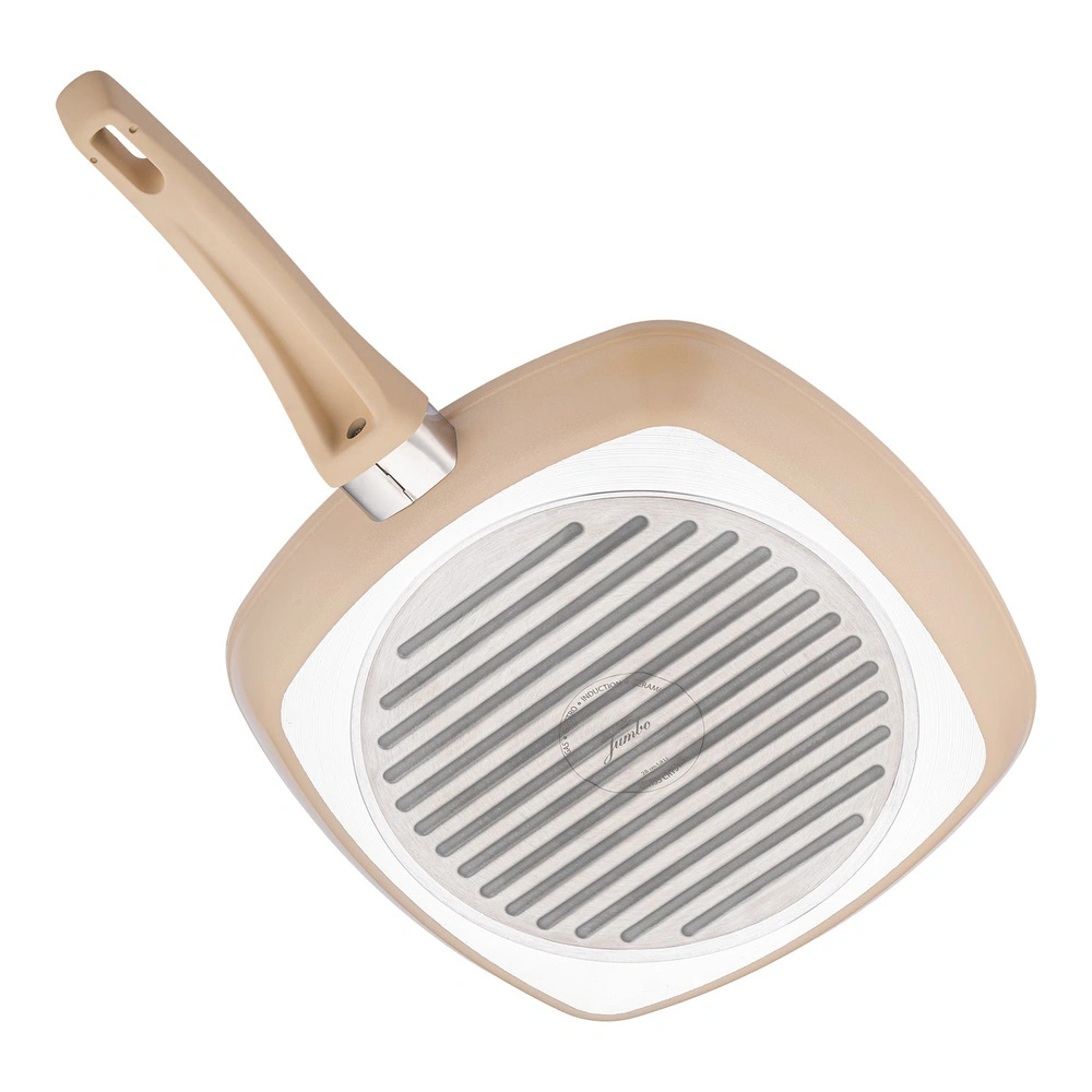 Jumbo Swiss Crystal Dark Cream İndüksiyon Tabanlı Grill Tava 28 cm görseli 4