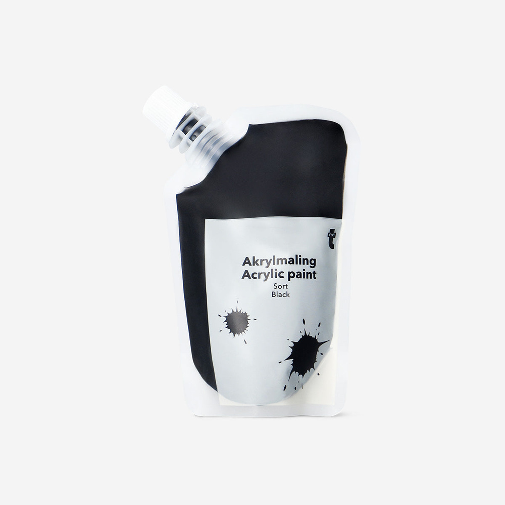 Flying Tiger Copenhagen Siyah Akrilik Boya 80 ml görseli 1