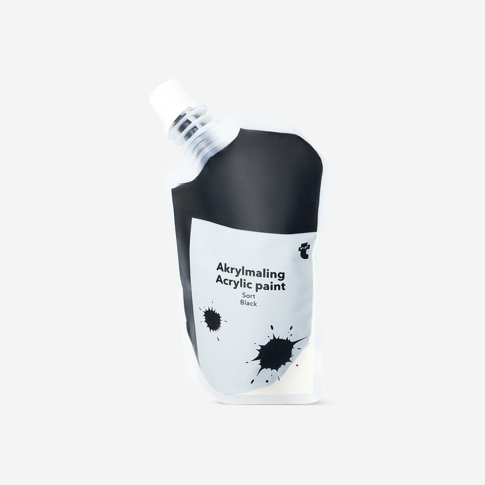 Flying Tiger Copenhagen Siyah Akrilik Boya 80 ml görseli 2