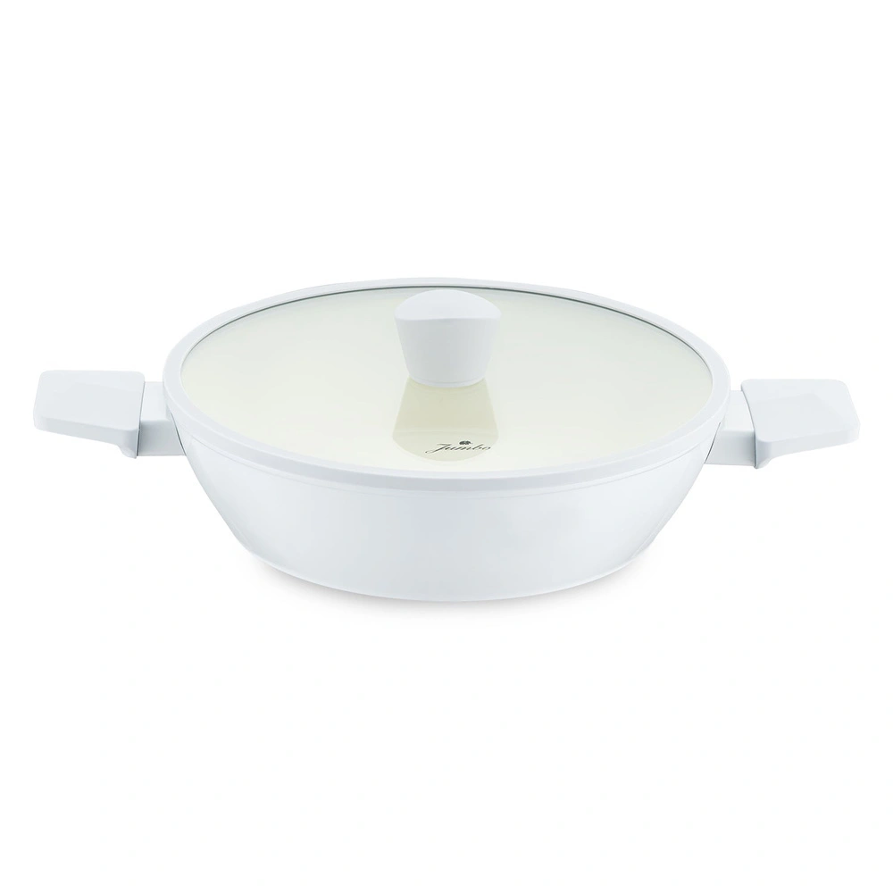 Jumbo Swiss Crystal Light Grey Basık Tencere 26 cm görseli 3