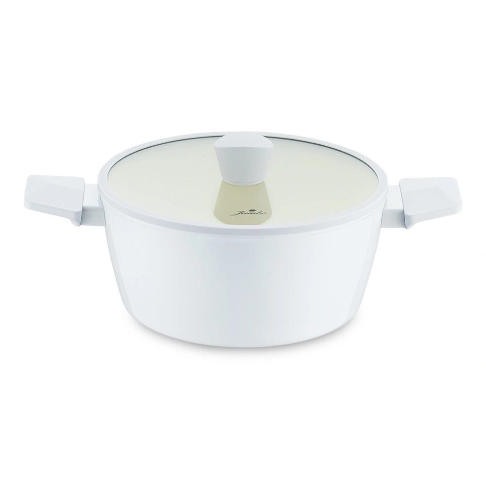 Jumbo Swiss Crystal Light Grey Derin Tencere 24 cm görseli 6