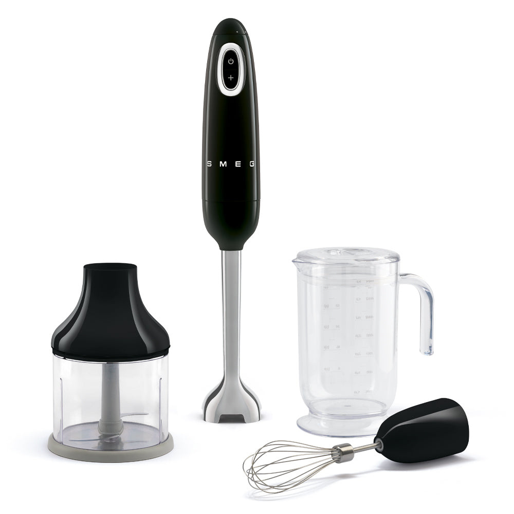 Jumbo Smeg Siyah New Version El Blender Seti HBF03BLEU görseli 1