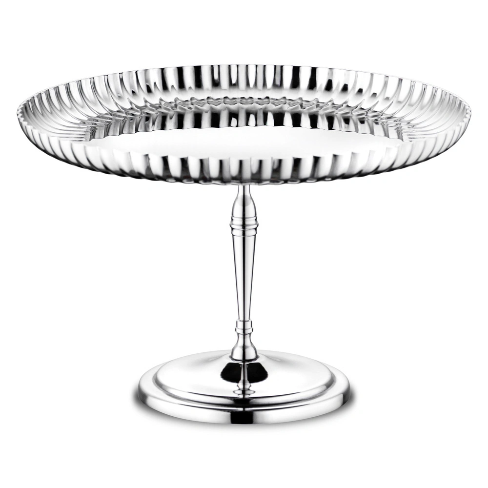 Jumbo Buckingham Ayaklı Çelik Servis Tabağı 16 cm görseli 1