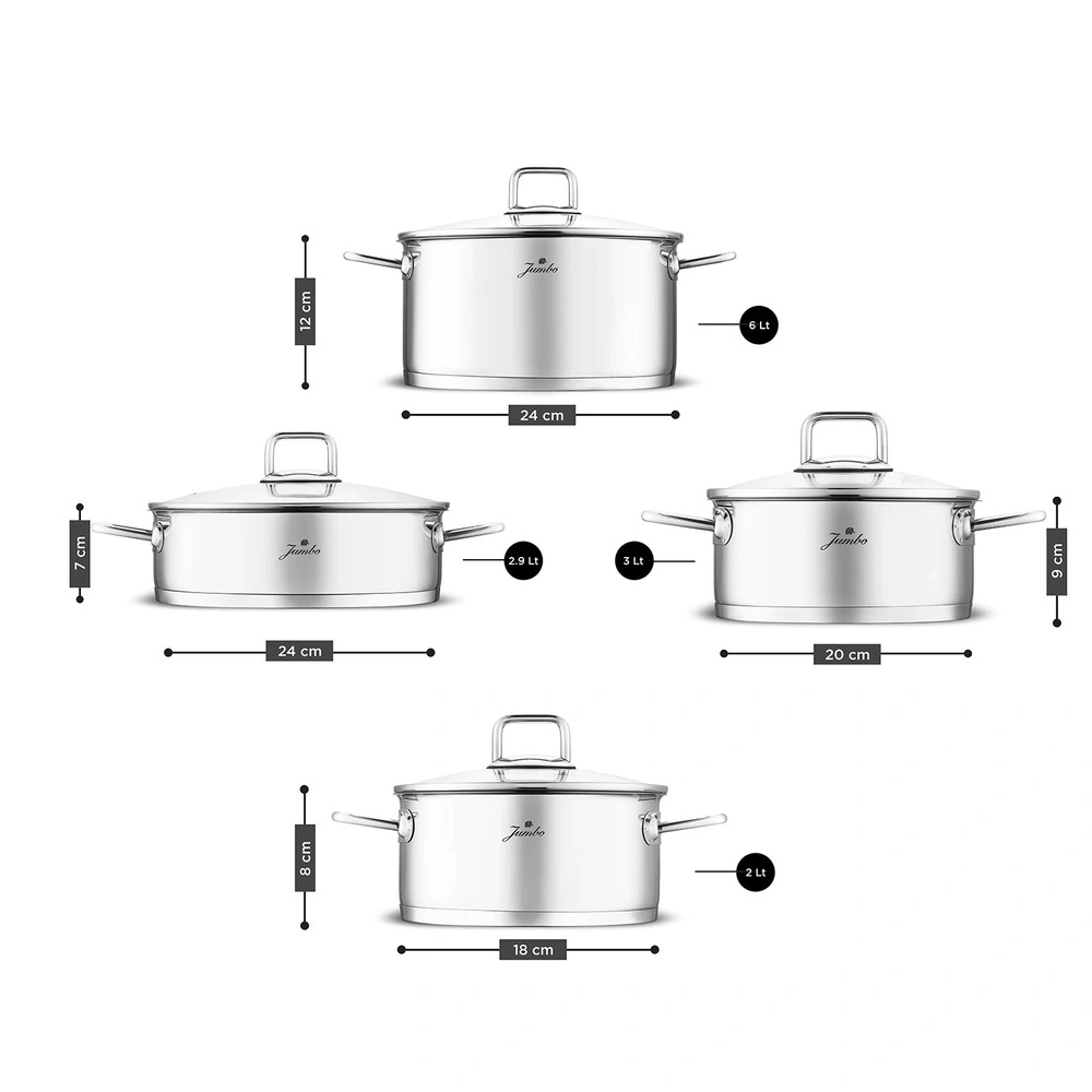 Jumbo Buckingham Çelik French Press 700 ml görseli 8