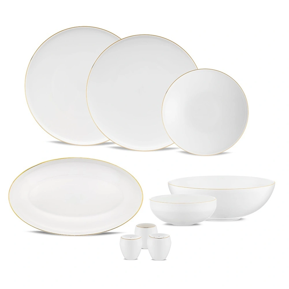 Jumbo Belle Gold 55 Parça 12 Kişilik Yemek Takımı görseli 1
