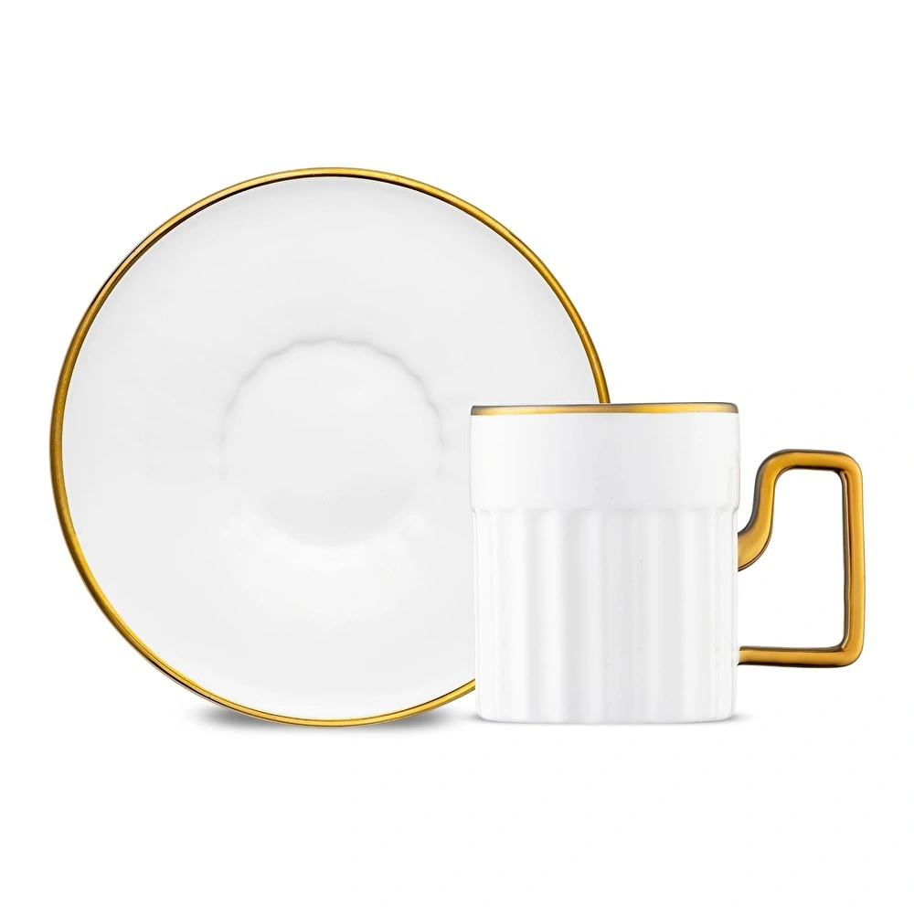 Jumbo Sorin-100 Gold 6 Kişilik Kahve Fincan Takımı görseli 3