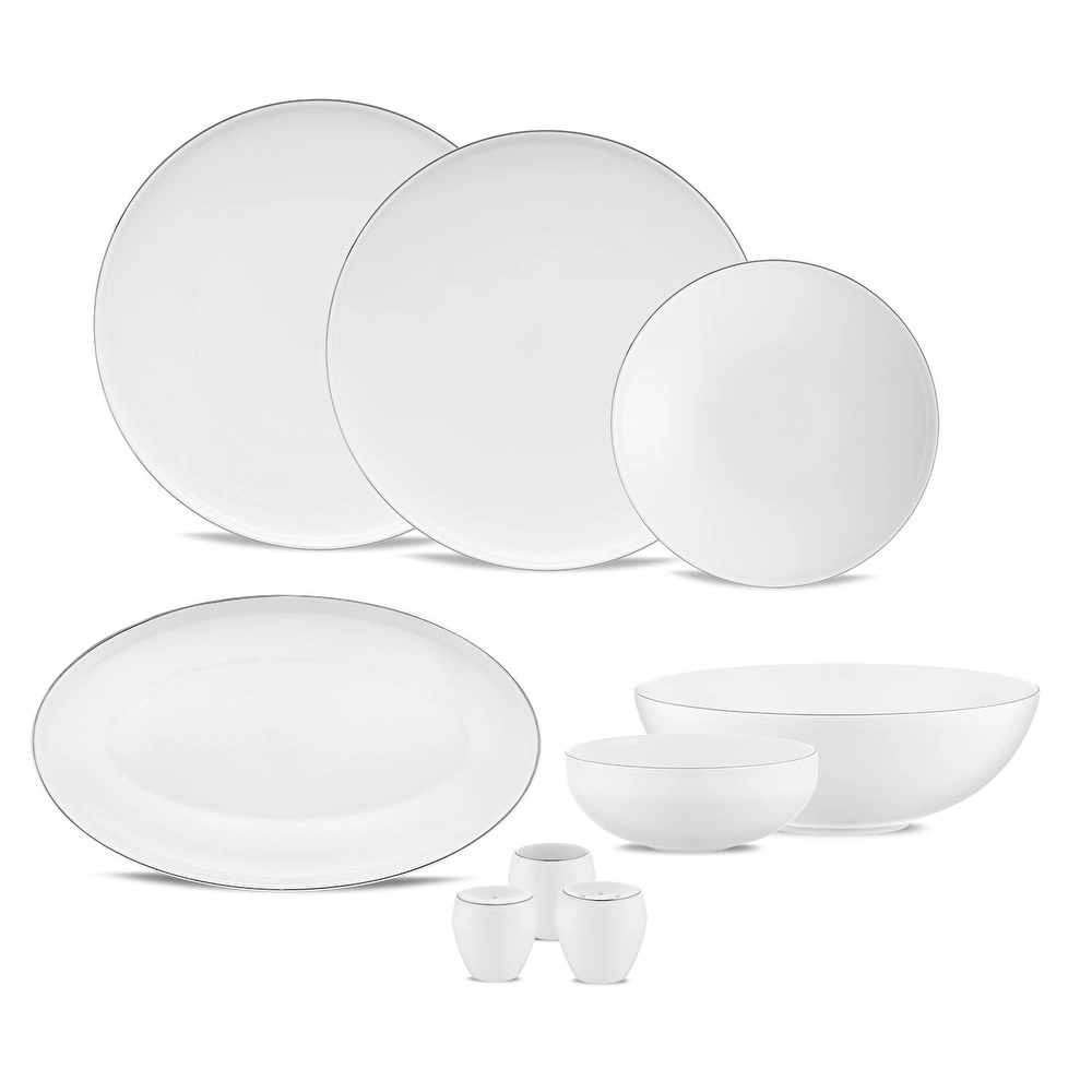 Jumbo Belle Platin 55 Parça 12 Kişilik Yemek Takımı görseli 1