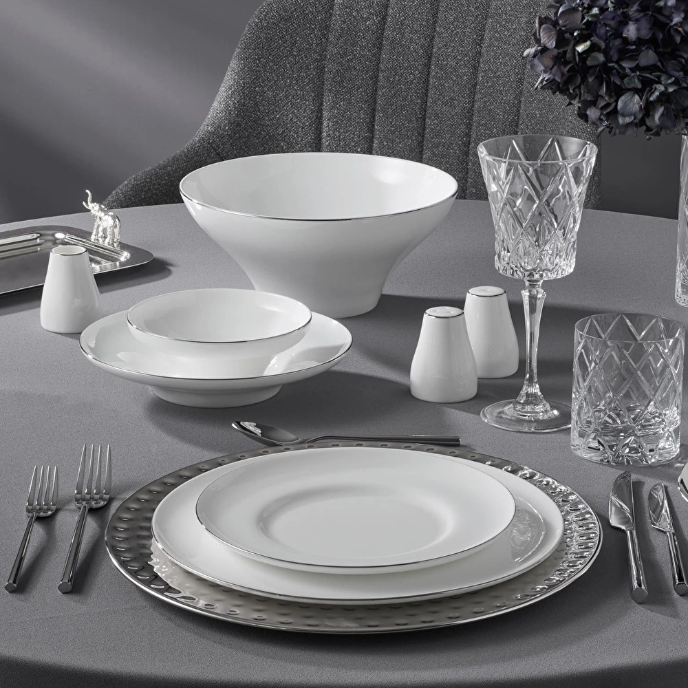 Jumbo Laurel Platin 55 Parça 12 Kişilik Yemek Takımı görseli 2
