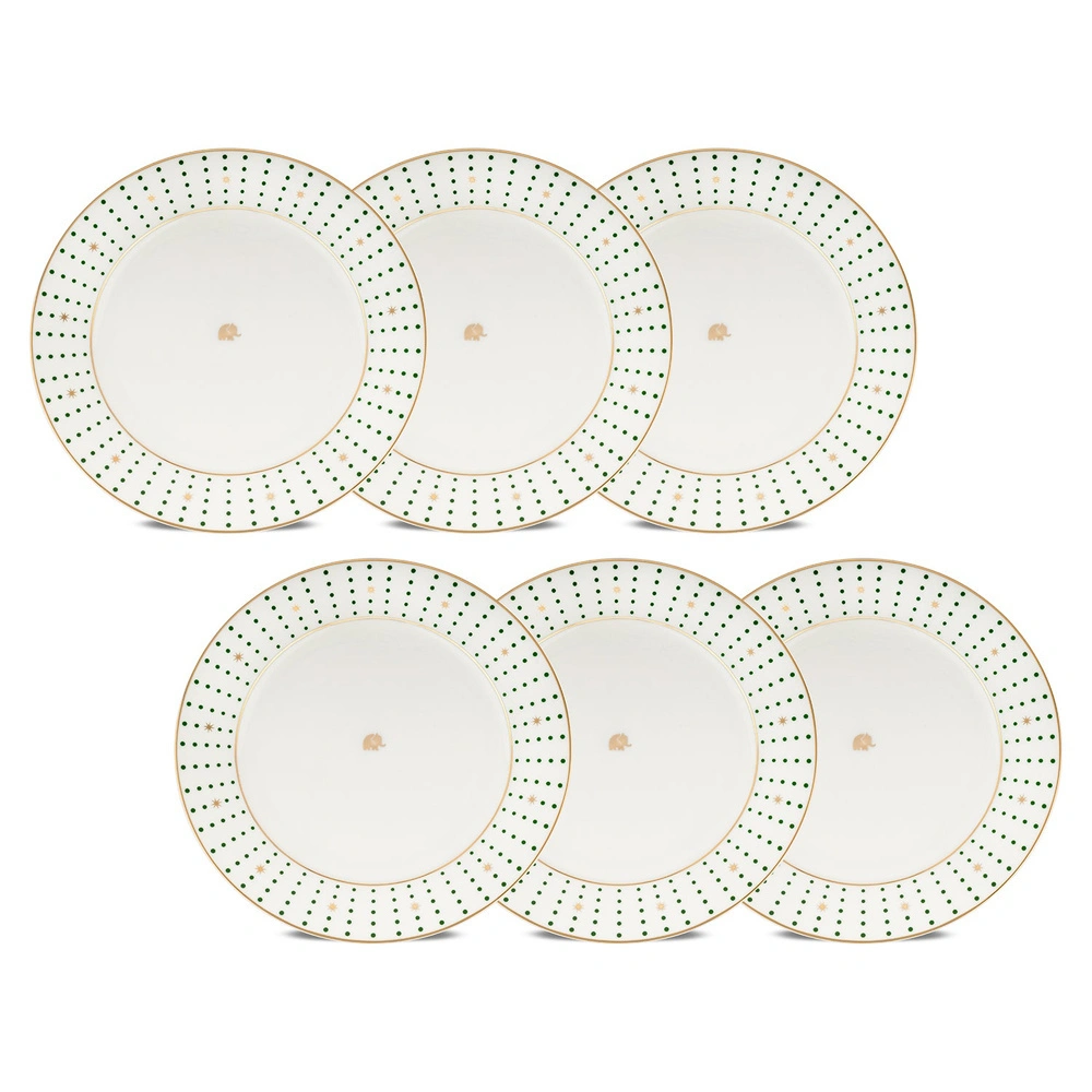 Jumbo Navy Yeşil 6'lı Pasta Tabağı görseli 1