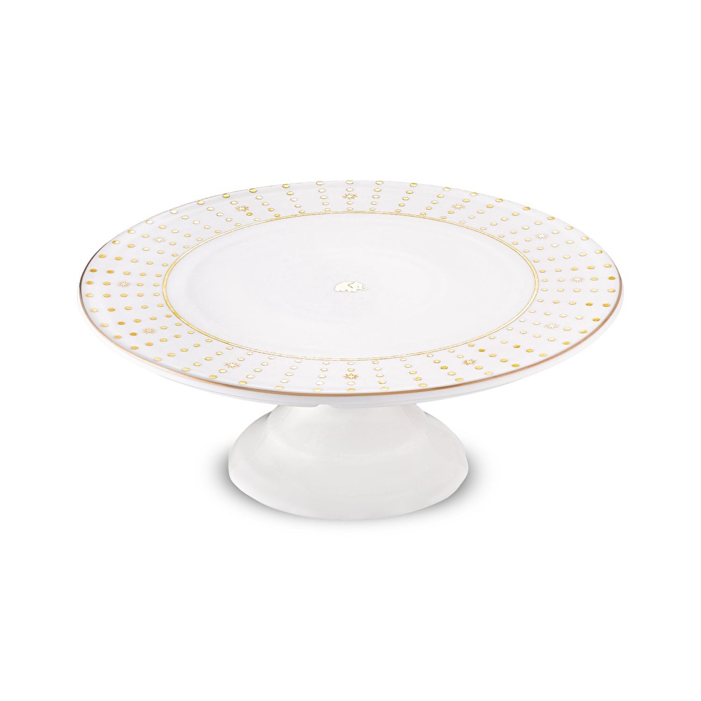 Jumbo Navy Gold Ayaklı Kek Standı 25 cm görseli 1