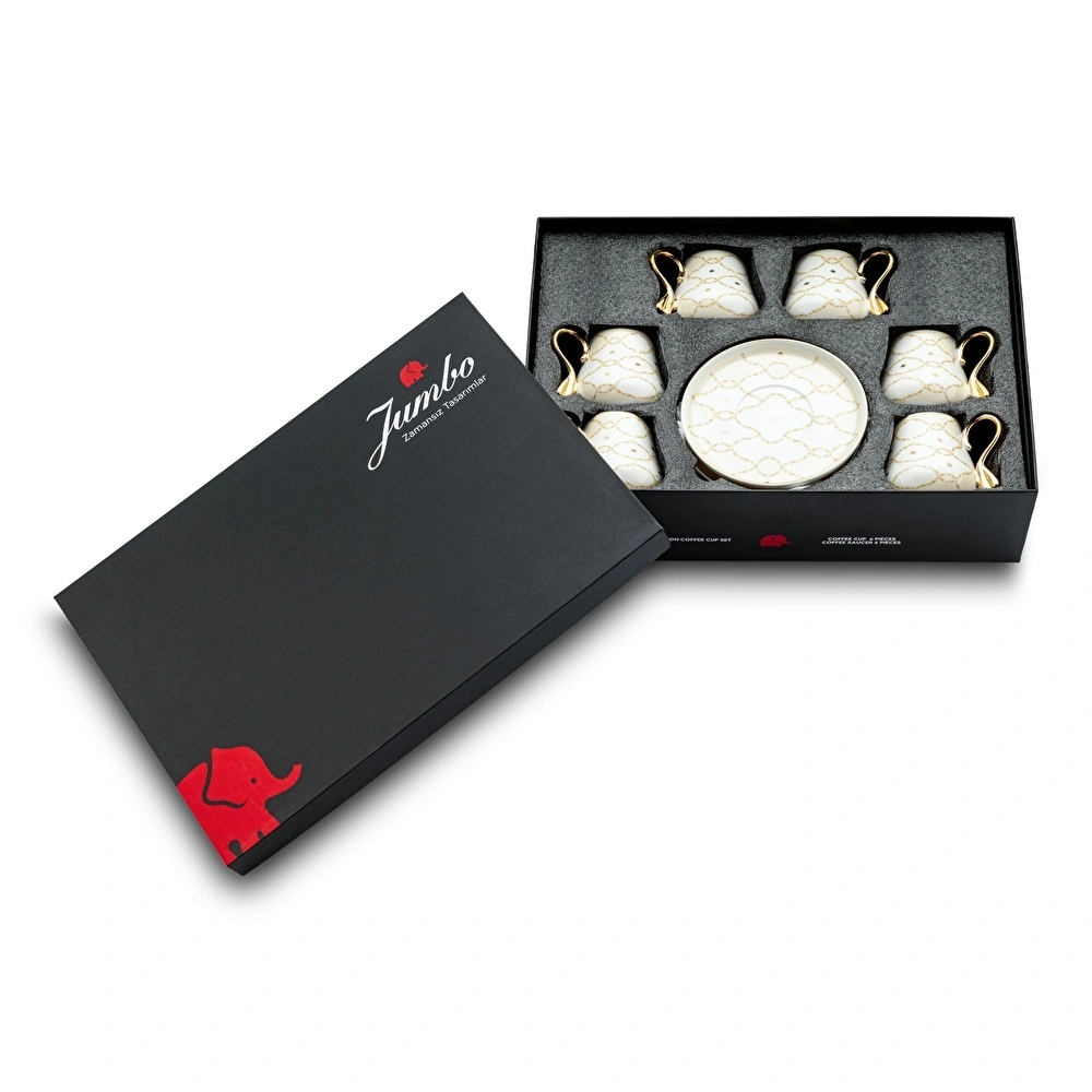Jumbo Lumi 1947 6 Kişilik Kahve Fincan Takımı görseli 7