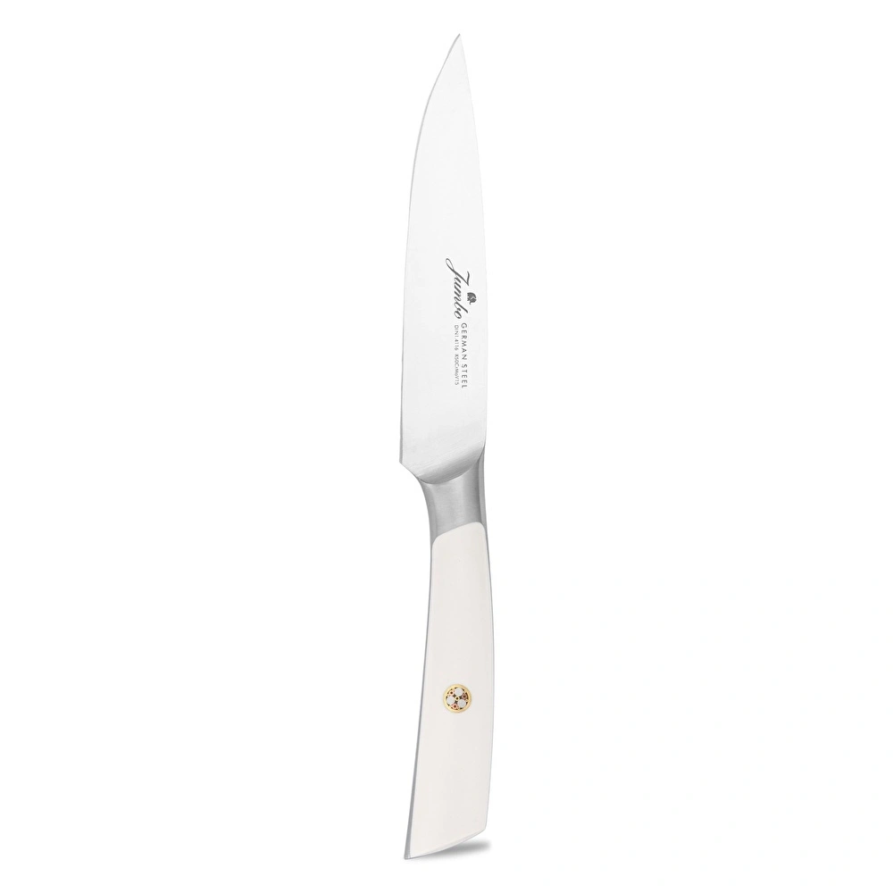 Jumbo Katana Standlı 6 Parça Alman Çeliği Beyaz Bıçak Seti görseli 12