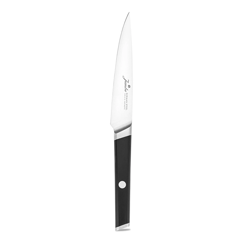 Jumbo Katana Standlı 6 Parça Alman Çeliği Siyah Bıçak Seti görseli 11