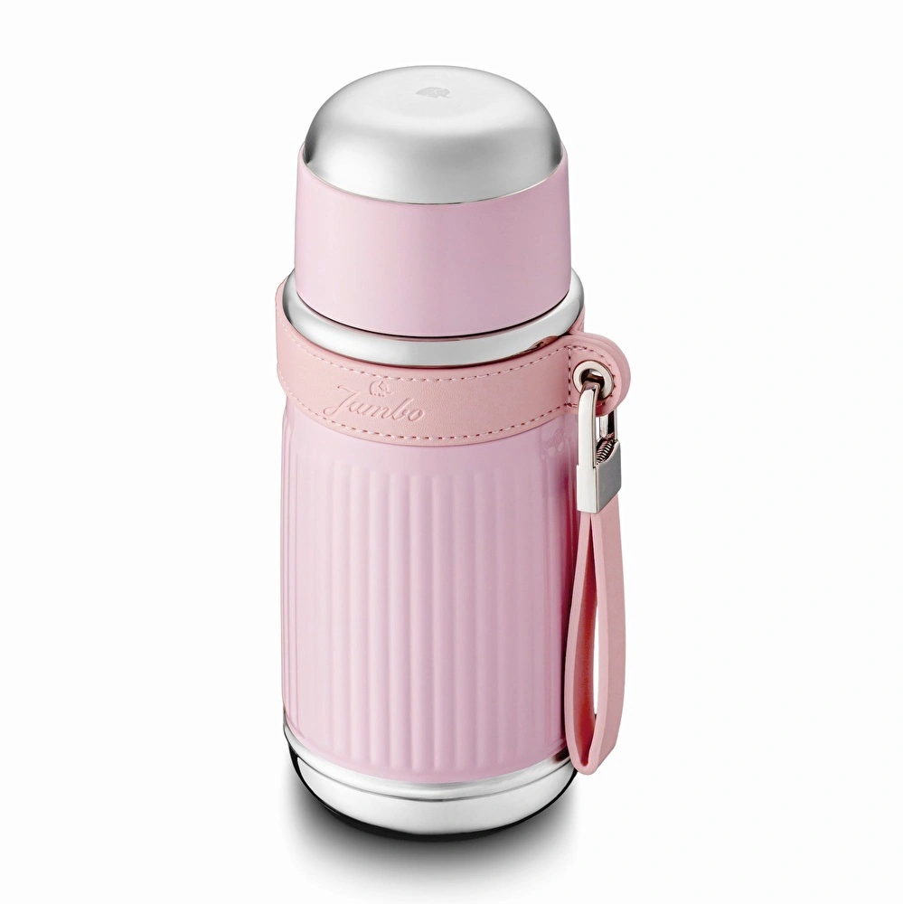 Jumbo Magic Pipetli Pembe Termos 650 ml görseli 2