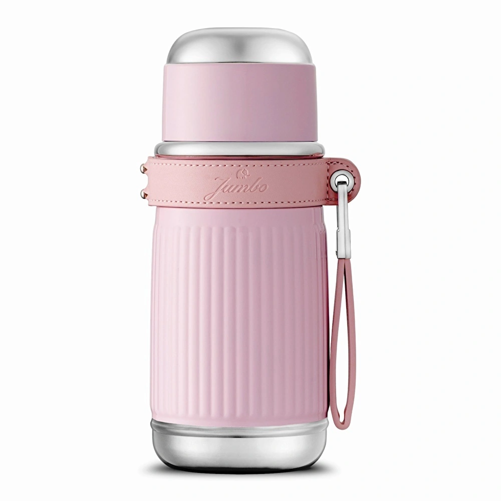 Jumbo Magic Pipetli Pembe Termos 650 ml görseli 9