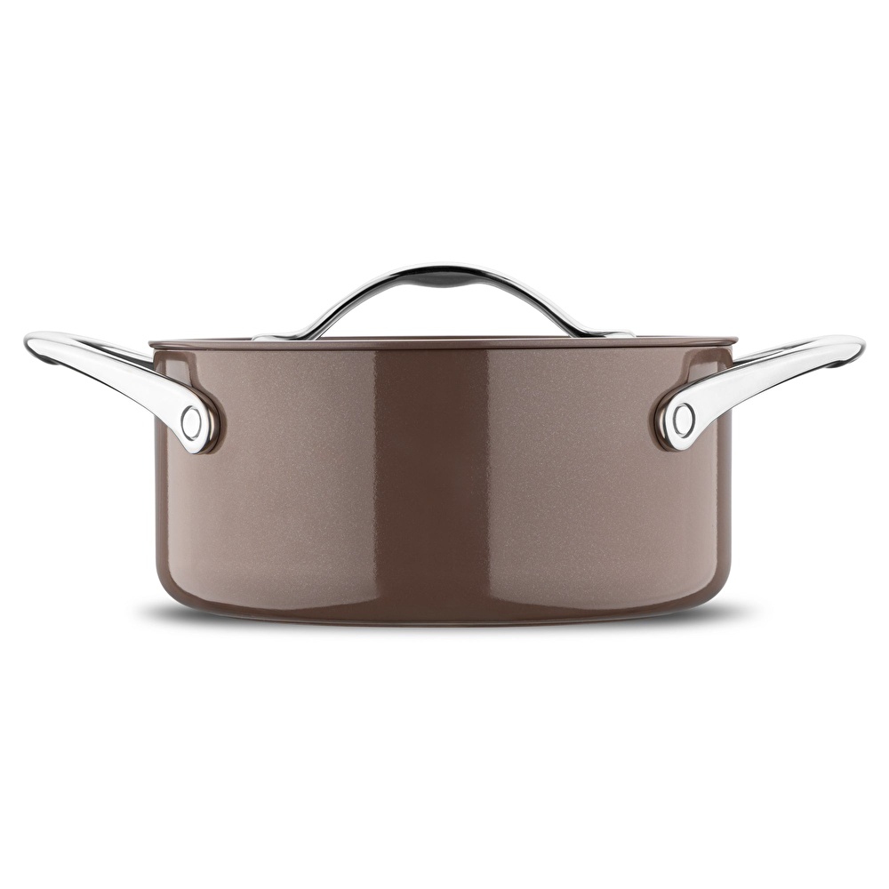 Jumbo Palencia Swiss Crystal Brown 7 Parça Tencere Seti görseli 3