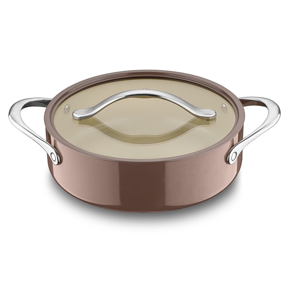 Jumbo Palencia Swiss Crystal Brown 7 Parça Tencere Seti görseli 8