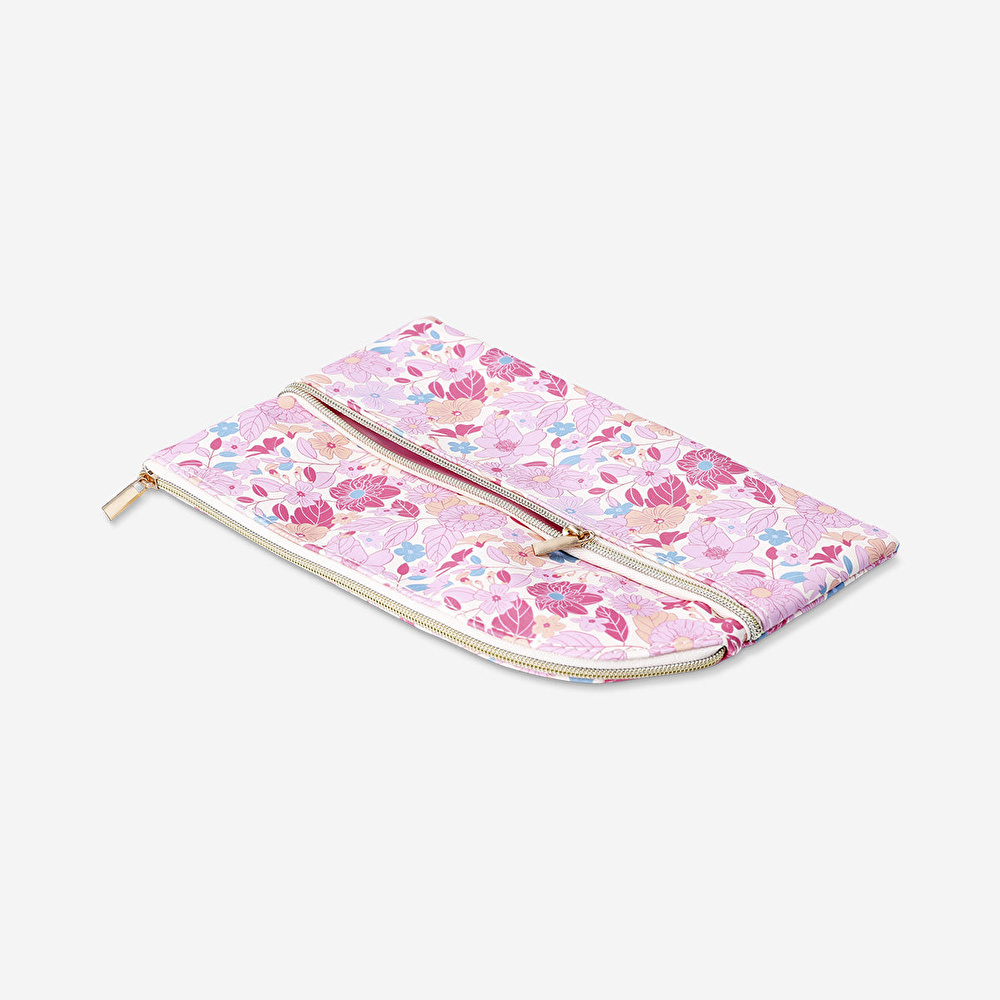 Flying Tiger Copenhagen Pembe Çiçekli Kalem Kutusu görseli 2