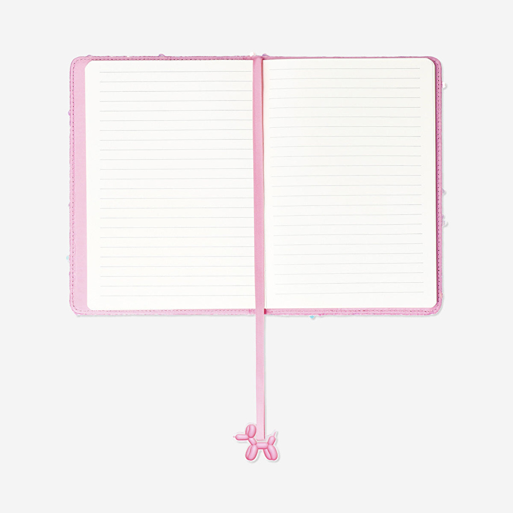 Flying Tiger Copenhagen Pembe Kadife Defter görseli 2