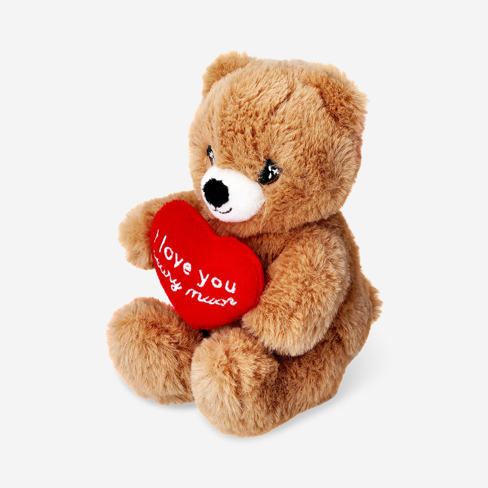 Flying Tiger Copenhagen Kalp Tutan Peluş Ayıcık 15 cm görseli 2