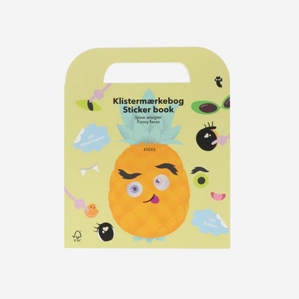 Flying Tiger Copenhagen Eğlenceli Yüzler Sticker Kitabı görseli 1