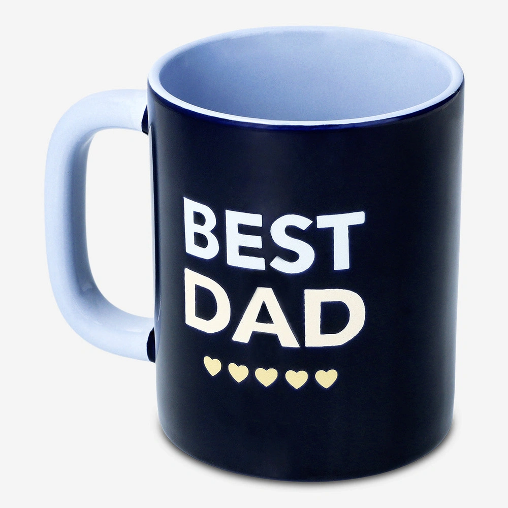 Flying Tiger Copenhagen Siyah "Best Dad" Yazılı Kupa 170 ml görseli 2