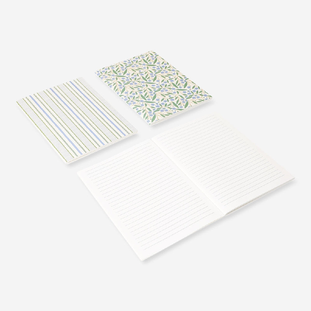 Flying Tiger Copenhagen 3'lü Çiçek Desenli Defter A5 görseli 3