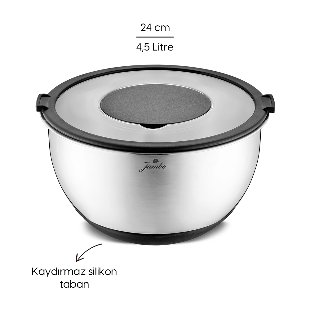 Jumbo New Globe Rendeli Saklama Kabı 24 cm görseli 5
