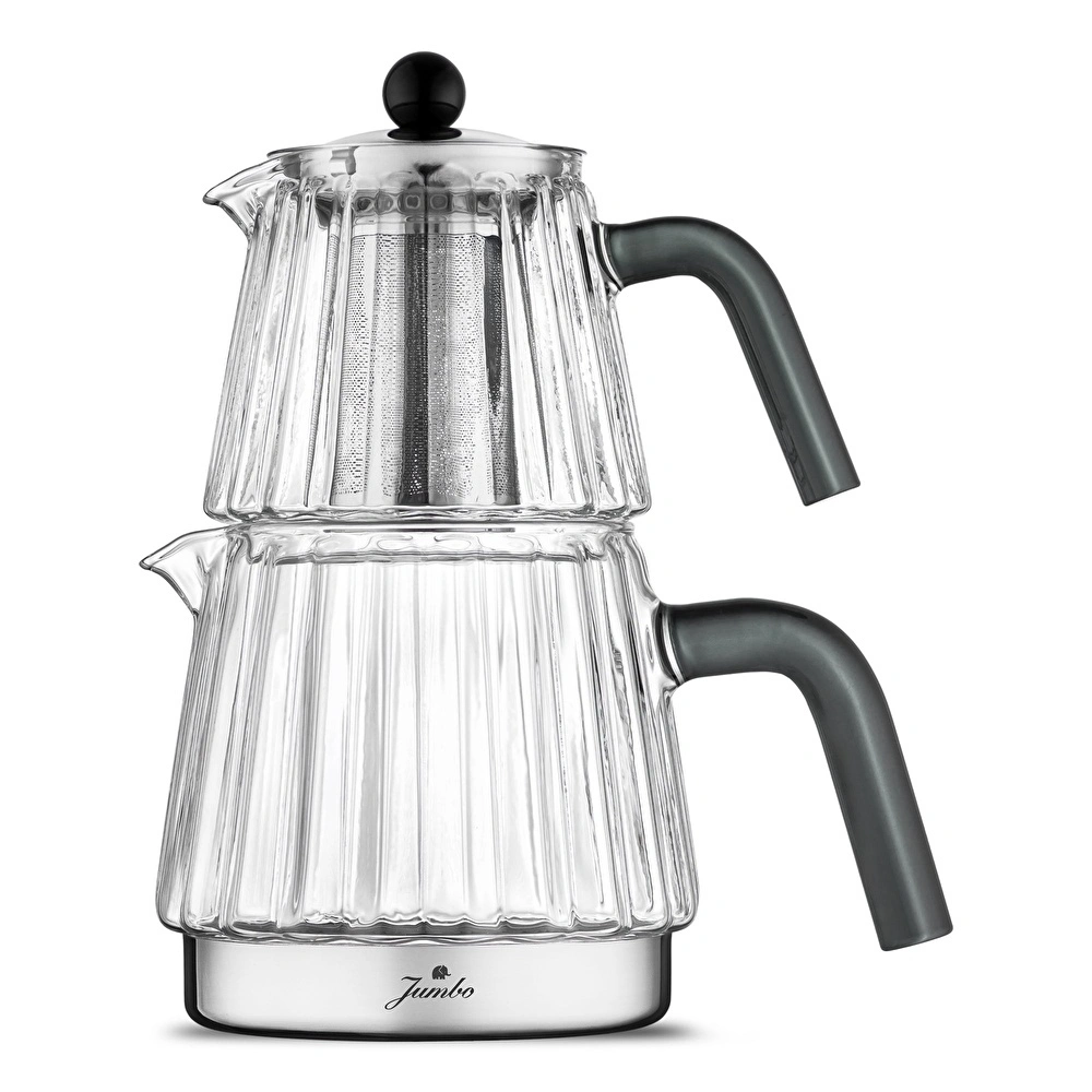 Jumbo Aura Glass İndüksiyon Tabanlı Cam Çaydalık görseli 3