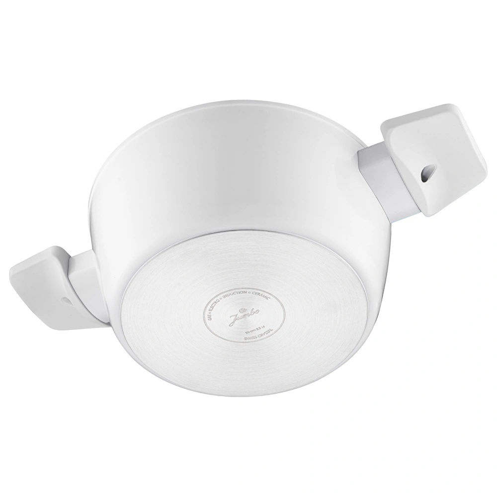 Jumbo Swiss Crystal 6 Parça Light Grey Midi Tencere Seti görseli 13