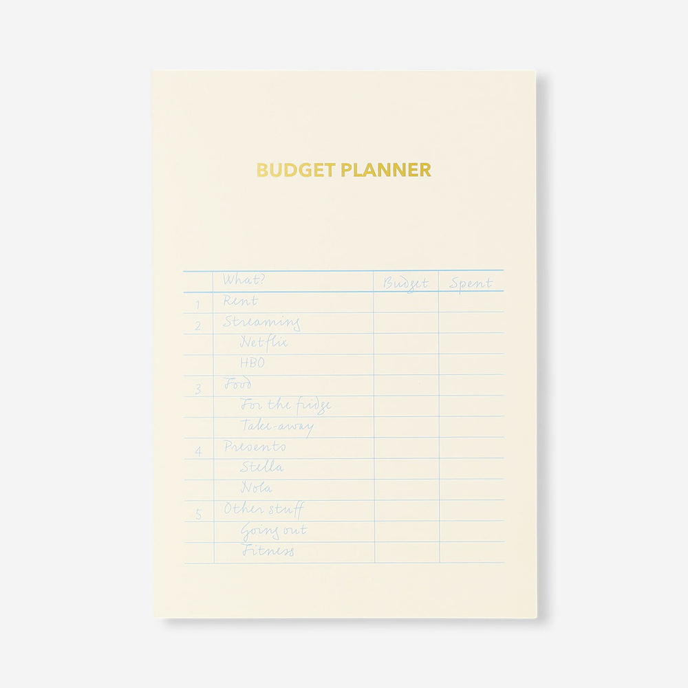 Flying Tiger Copenhagen Bütçe Planlayıcı Bej A5 Defter görseli 1