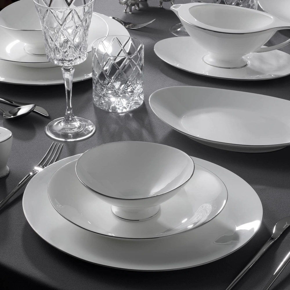 Jumbo Moon Platin 64 Parça 12 Kişilik Yemek Takımı görseli 3