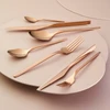 Jumbo 5100 Quartz Titanyum Bronz 12 Kişilik 84 Parça Çatal Kaşık Bıçak Seti
