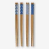 Flying Tiger Copenhagen 4'lü Mavi Bambu Chopstick Seti