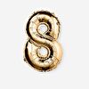 Flying Tiger Copenhagen 8 Numaralı Gold Folyo Balon