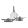 Jumbo Swiss Crystal Grey 5 Parça Tencere Seti
