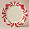 Karaca New Romantic İnce Çizgili Servis Tabağı 27 cm Kırmızı