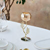 Karaca Home New Year Yılbaşı Carmenta Cam Mumluk 10x9x26 cm