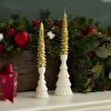 Karaca Home New Year Yılbaşı Çam Ağacı Şekilli Şamdan Mum 8,2x4,2x21 cm