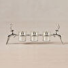 Karaca Home New Year Yılbaşı Geyikli Roe 3'lü Dekoratif Mumluk 47x16,5 cm