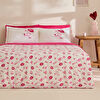 Karaca Home Luvio Kalp Desenli %100 Pamuk Çift Kişilik Nevresim Takımı Pembe