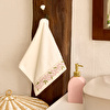 Karaca Home Artisan Arke %100 Pamuk Nakışlı El Havlusu Ekru 30x50 cm