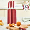 Karaca Samuray Flash Red Japon Çeliği 6 Parça Bıçak Seti Kırmızı