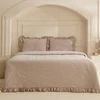 Karaca Home White Collection Tyra %100 Pamuk Çift Kişilik Yatak Örtüsü Bej